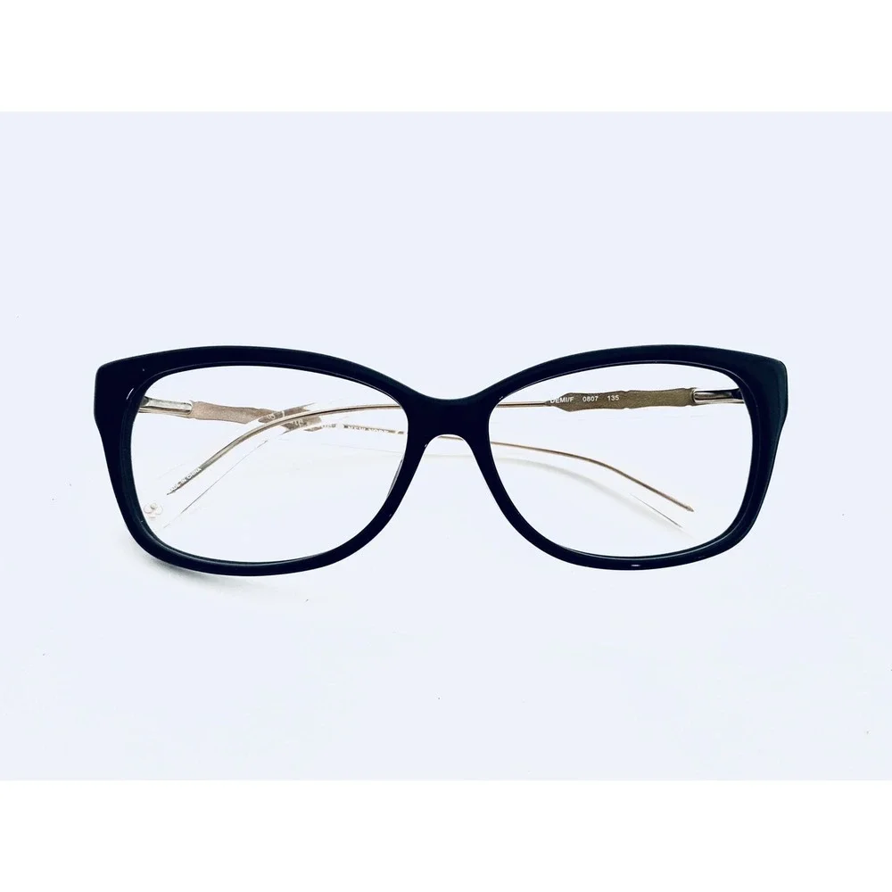 Kate Spade Black Cat Eye Clear Gold Temples Glasses Demi/F 0807 54 14 135
